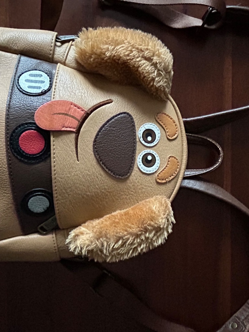 Disney Parks Loungefly Pixar UP Dug The Dog Fuzzy Ear Mini Backpack Bag RARE - Picture 4 of 9
